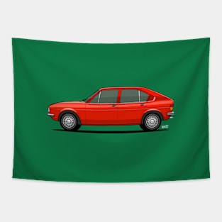 Alfasud side profile drawing - Red Tapestry