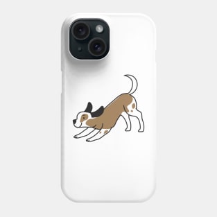 Happy puppy dog in a spotty brown coat Phone Case