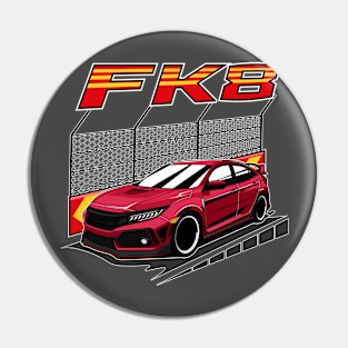 Red civic type R FK8 Pin