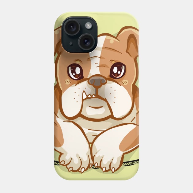 Pocket Cute English Bulldog Puppy Phone Case by TechraPockets