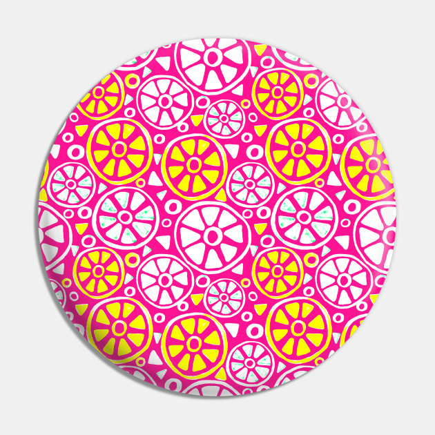 Pink Lemonade Slices Pin by Shelworks Stationery