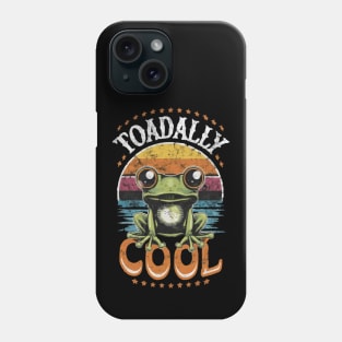 Toadally Cool Retro Cute Toad Pun Phone Case