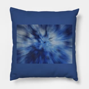 Blue Radial Zoom Pillow