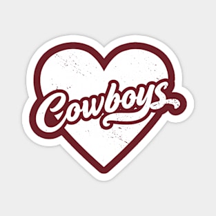 Vintage Cowboys School Spirit // High School Football Mascot // Go Cowboys Magnet