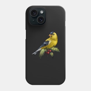 Holiday Bird American Goldfinch Phone Case