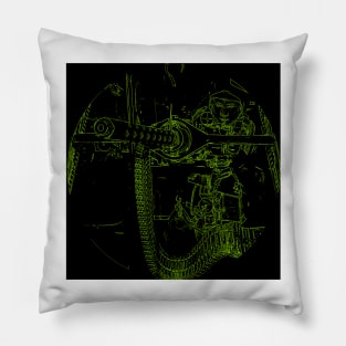 Gunner B-17 Flying Fortress Pillow