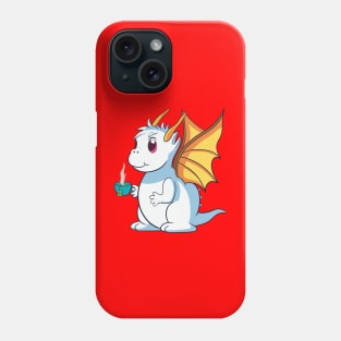 Cute Dragon with Cup of Tea Phone Case