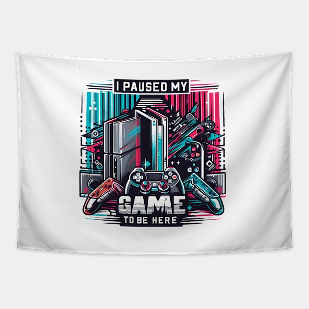 Gamer, Paused Game Tapestry by ramith-concept