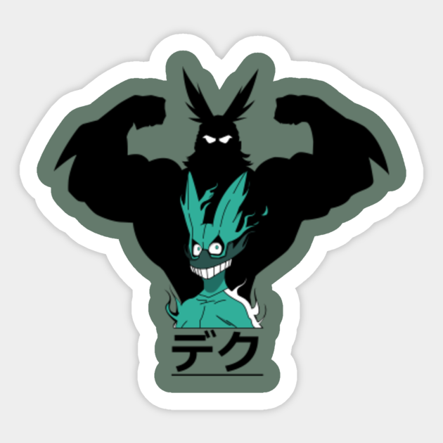 Boku No Hero Academia Midoriya X All Might Spirit Boku No Hero Academia Izuku Midoriya Sticker Teepublic