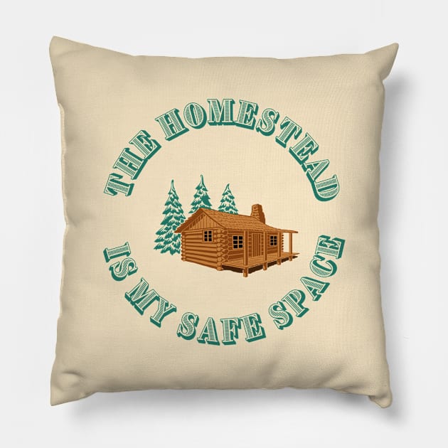 The Homestead is my safe place | Wynonna Earp Fan T Shirt Design Pillow by Rainbow Kin Wear