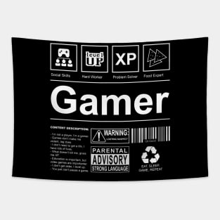 Gamer Label Tapestry