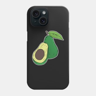 Avocado hand drawn fruits summer Phone Case