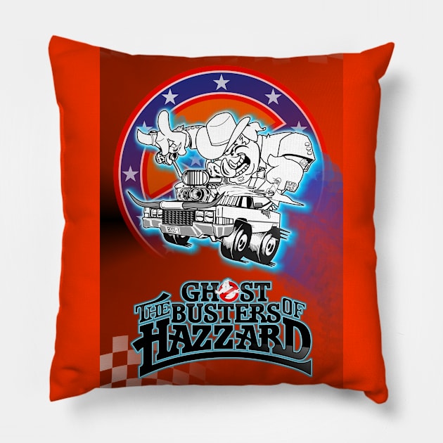 GBs of Hazzard (Poster) red white Pillow by BtnkDRMS