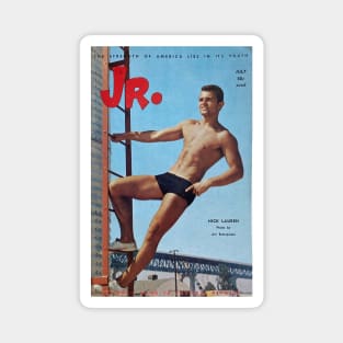 JR. Junior - Vintage Physique Muscle Male Model Magazine Cover Magnet