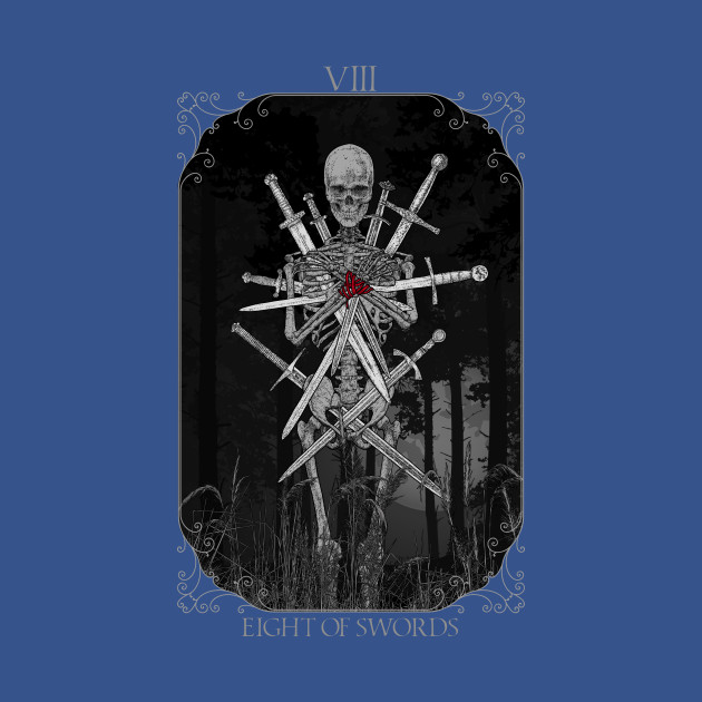 Disover eight of swords - Tarot Card - T-Shirt