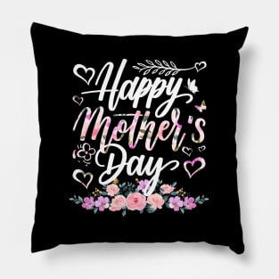 HapMother'S Day Mommy Floral For Mom Grandma Pillow