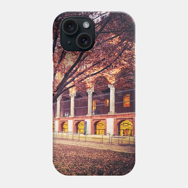Autumn Leaves Trees Nature City Architecture Italy Phone Case by eleonoraingrid