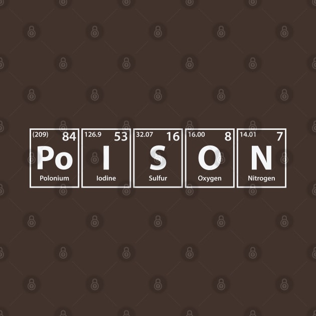 Poison (Po-I-S-O-N) Periodic Elements Spelling by cerebrands