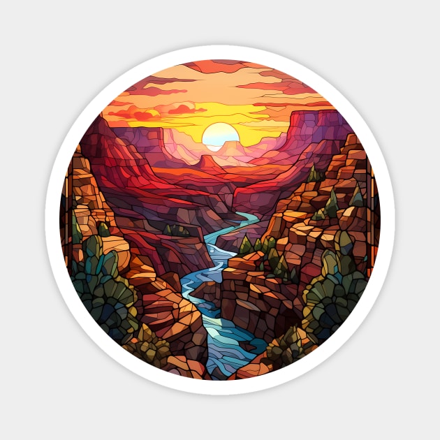 Desert Canyon Sunrise Magnet by Seraphine