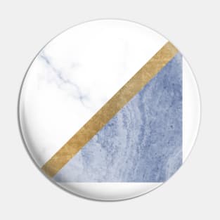 Marble luxe - periwinkle blue Pin