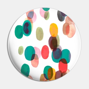 Tropical Relaxing Watercolor Dots Pin