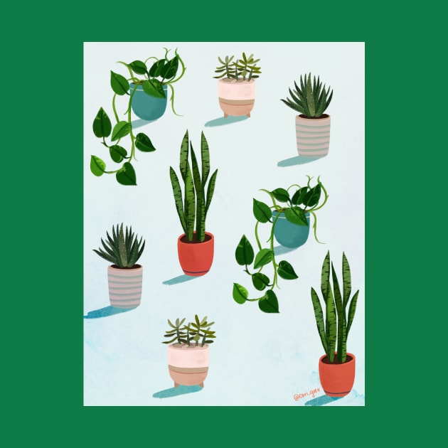 Plant pattern by Carina Guevara