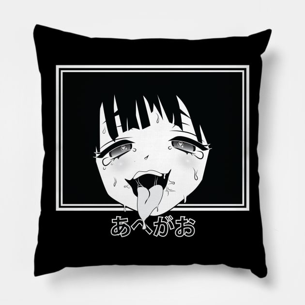 あへがお ― ahegao Pillow by stcrbcn