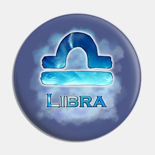 Libra  Zodiac sign Pin