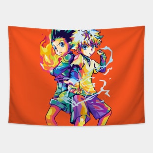 Gon And Killua Pop Art Tapestry