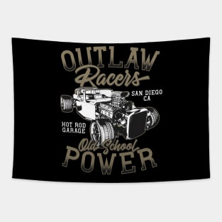 Outlaw Racers Old School Power San Diego Tapestry