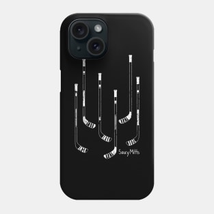 White Hockey Sticks Phone Case