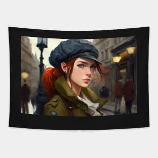 A Redhead in Paris Tapestry