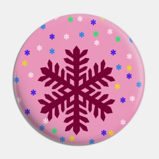 red marron colorful snowflakes background Pin by Artistic_st