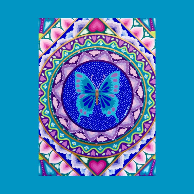 Butterfly Love Mandala by SoozieWray