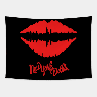 Skyline Lips (red) Tapestry