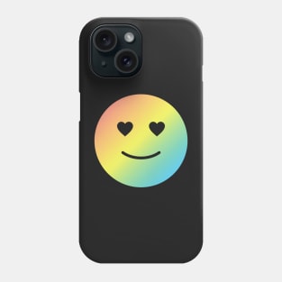 Rainbow Heart Smiley Phone Case