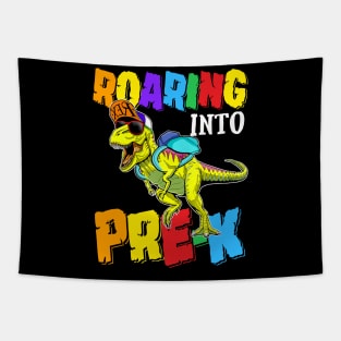 Roaring Into Pre-k Dinosaur Back To School Tapestry