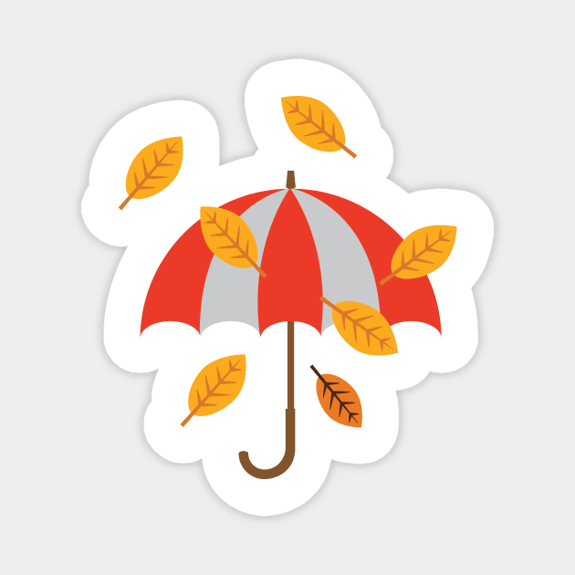 Raining Leaves Magnet by SWON Design