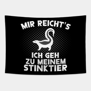 Stinktier Spruch Müll essen Mülltonne Abfall Tapestry