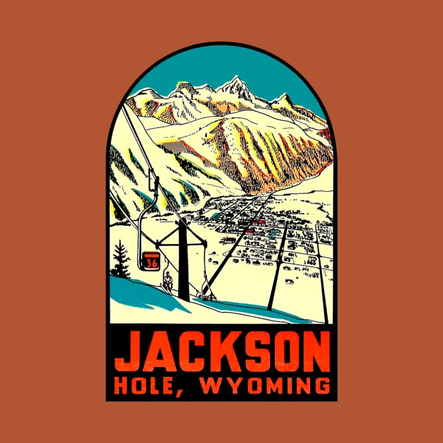 Jackson Hole Wyoming Vintage by Hilda74