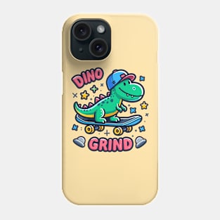 Dino Grind: Epic Skateboarding Dinosaur Phone Case