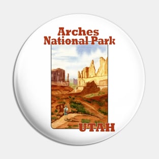 Park Avenue and Courthouse Towers, Arches National Park Pin