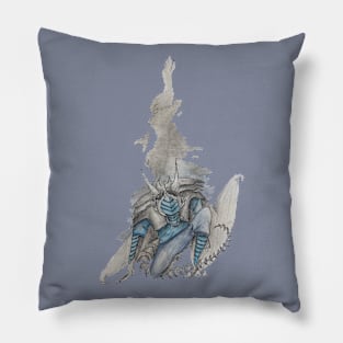 Cyberpunk Cyborg Dragon Pillow