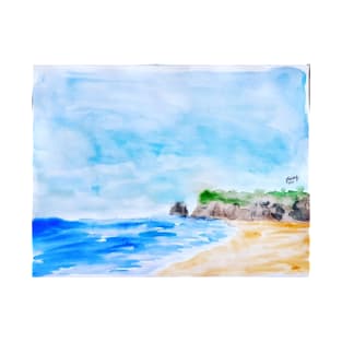 Sugarsand Bay Watercolor Painting T-Shirt