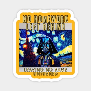 No Homework Left Behind, leave no page unturned Magnet