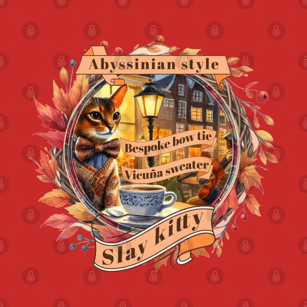 Cat Couture Bespoke Vicuña Slay Kitty Style 01A by catsloveart