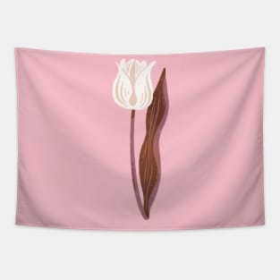 White Tulip Tapestry