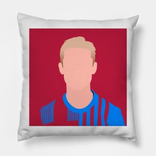 Frenkie de Jong Minimalistic Face Art Pillow