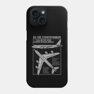 KC-135 Stratotanker Blueprint Phone Case