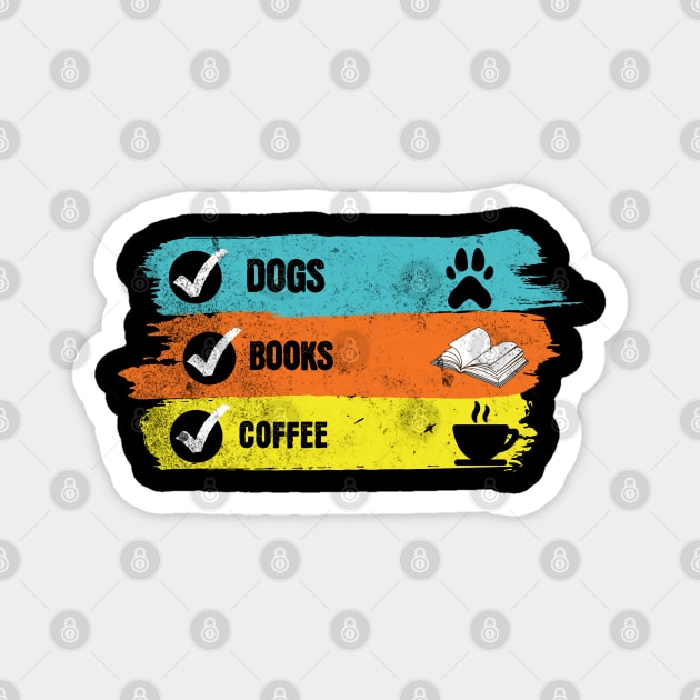 Dogs Books Coffee Magnet by VisionDesigner